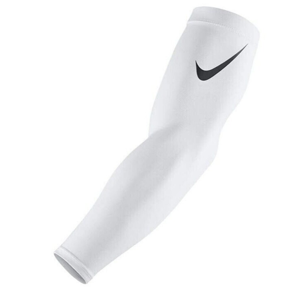 BRAND NEW NIKE Pro Dri Fit 3.0 Football Arm Sleeves Mens- White Color Size L/XL